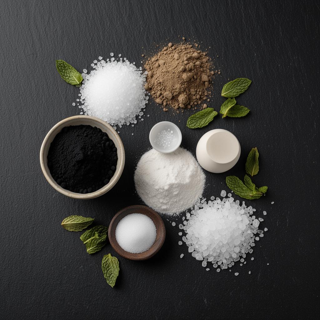 Ingrédients naturels Dentifrice Charbon Actif