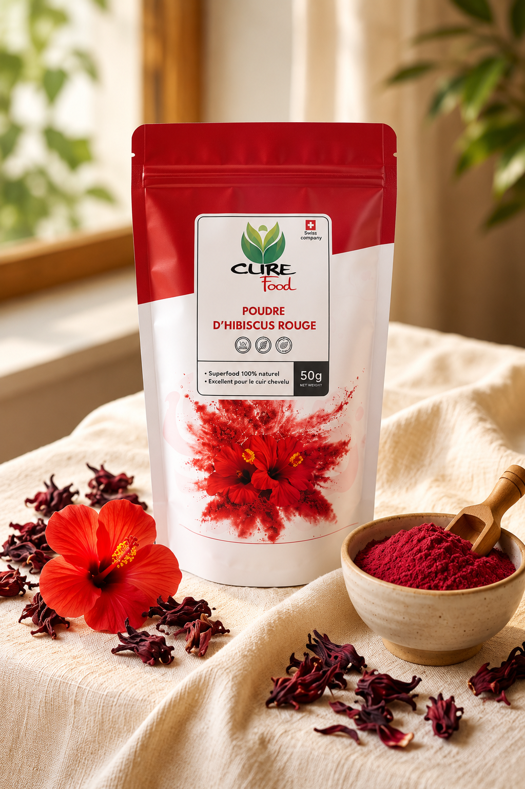 Red Hibiscus Powder