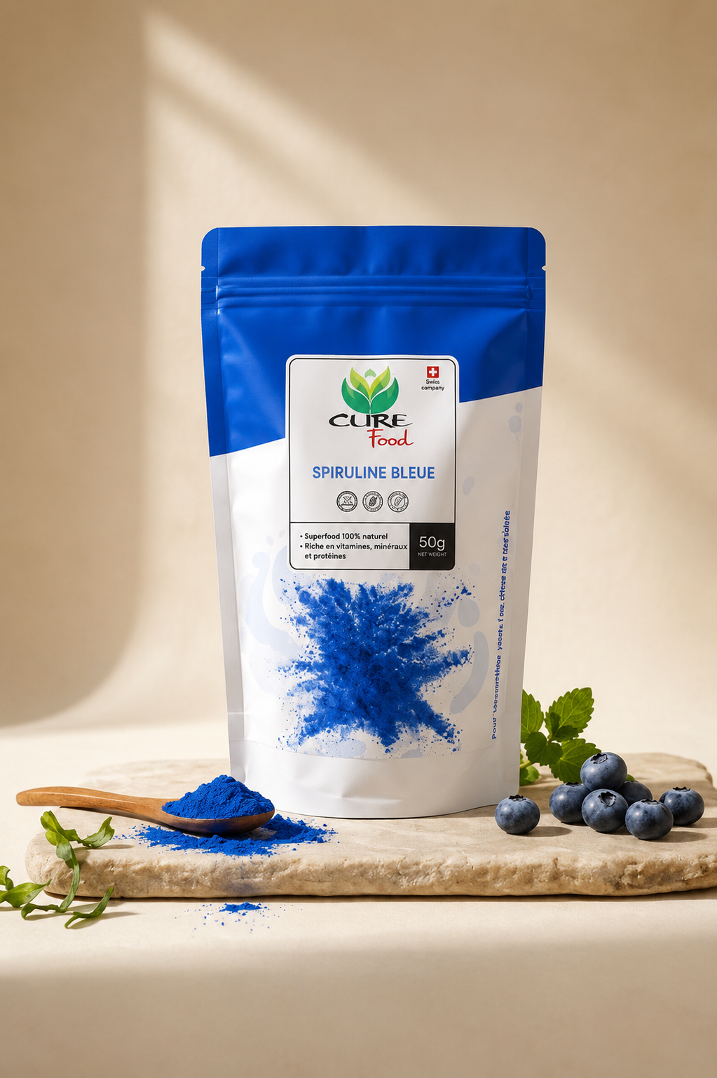 Blaue Spirulina