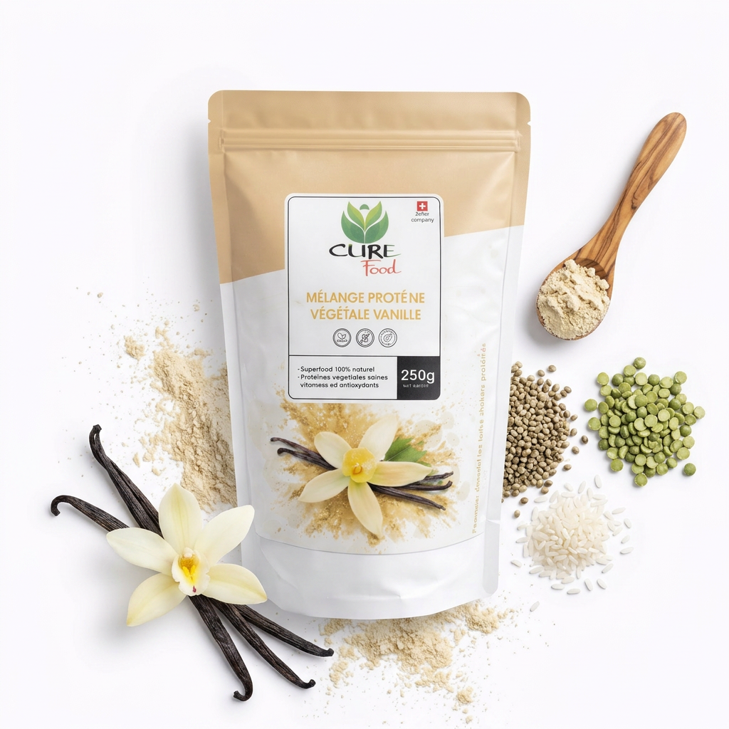 Vanille-Pflanzenproteinmischung