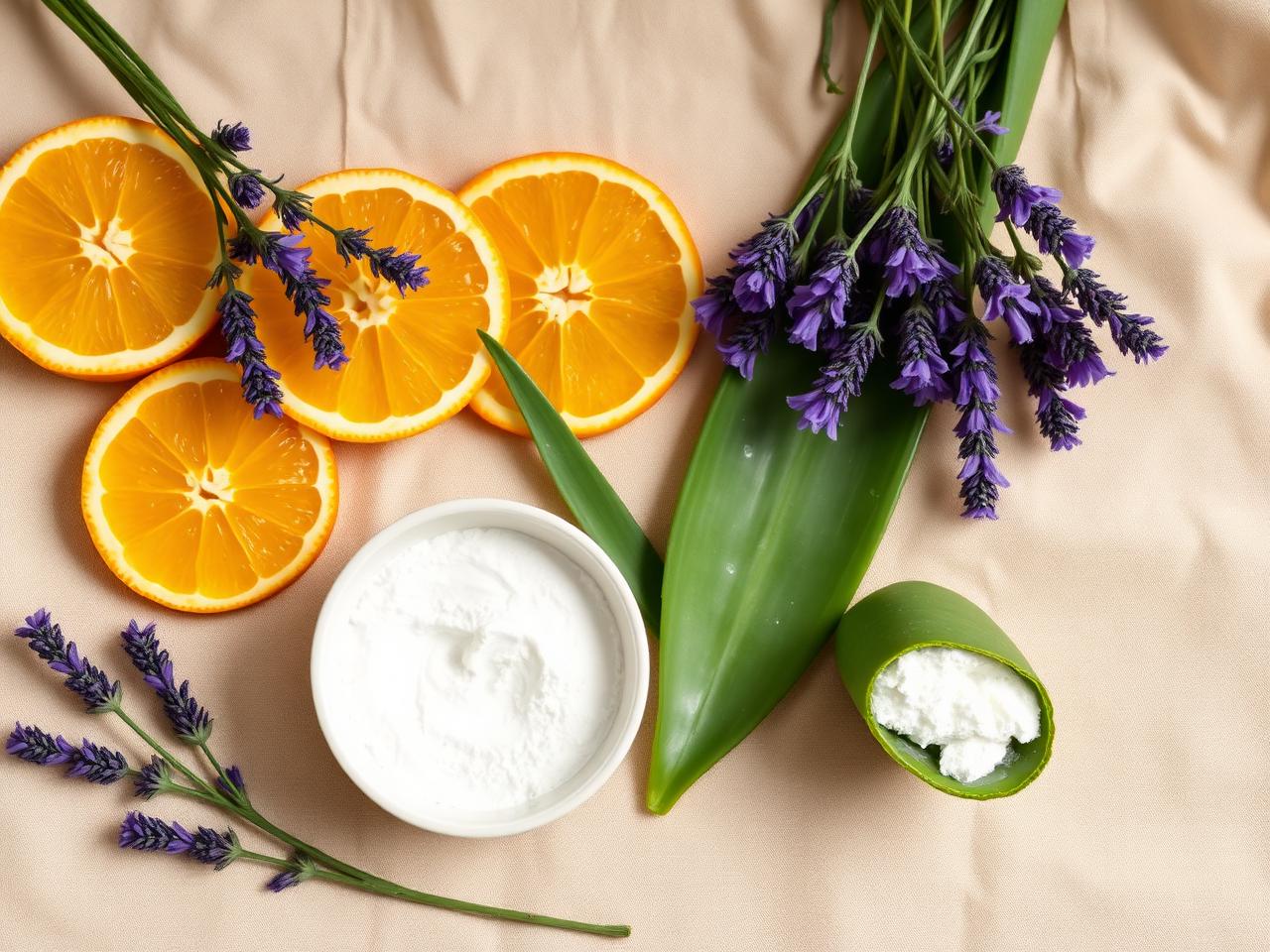 Ingrédients naturels Savon de Rasage Naturel Orange & Lavande