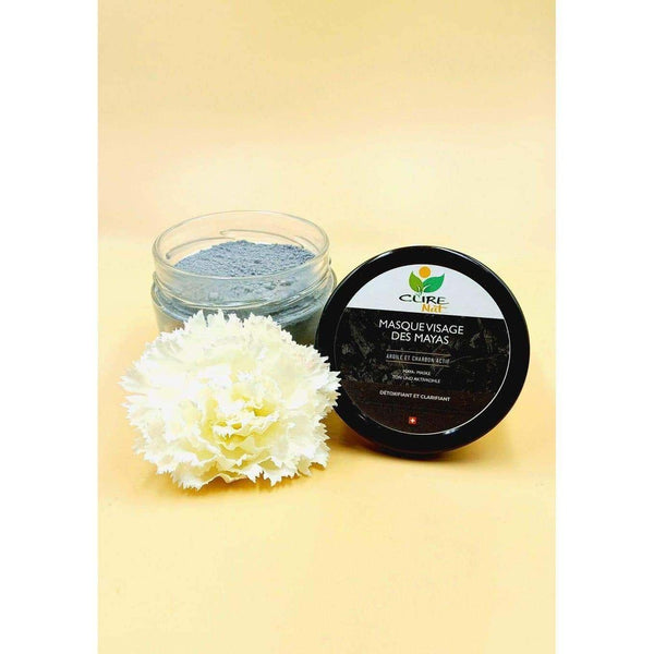Masque Visage des Mayas au Charbon Actif - Masque Anti Point Noir - CureNat